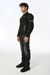 LS2 SHADOW MONT SİYAH-NEON SARI NEON SARI - 3XL