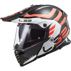 LS2 PIONEER EVO ADVENTURER SİYAH-BEYAZ KASK