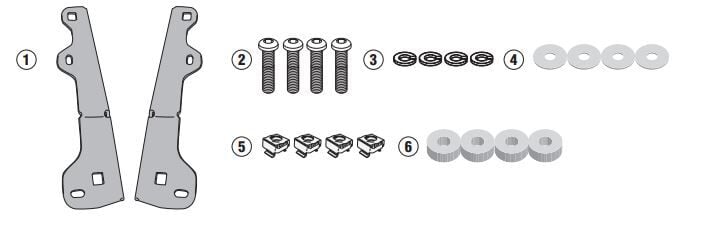 GIVI D5129KIT BMW F750 GS (18-23) - 
F800 GS (24-26) RÜZGAR SİPERLİK BAĞLANTISI