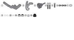 GIVI D5131KIT BMW R 1250 GS (19-23) - R 1250 GS ADVENTURE (19-24) RÜZGAR SİPERLİK BAĞLANTISI