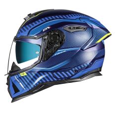 NEXX SX.100R SKIDDER MAT MAVİ-NEON SARI KASK MAVI-SARI - XL