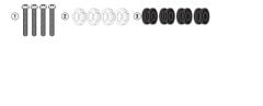 KAPPA D2153KITK YAMAHA N-MAX 125-155 (21-24) RÜZGAR SİPERLİK BAĞLANTISI