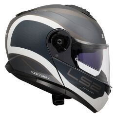LS2 STROBE 2 VICTORY MAT GRİ-MAVİ-KUM KASK GRI-MAVI - 3XL