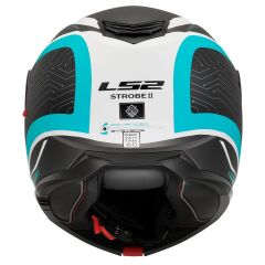 LS2 STROBE 2 VICTORY MAT TITANIUM-BEYAZ-METAL MAVİ KASK MAT TITANIUM - XS