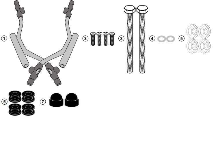 GIVI A5615A PIAGGIO MEDLEY / S 125-150 (20-22) RÜZGAR SİPERLİK BAĞLANTISI