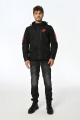 LS2 METROPOLIS EVO MONT SİYAH-KIRMIZI SIYAH/KIRMIZI - L