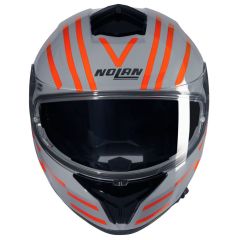 Nolan N80-8  VELOCE KASK - GRIGIO / ARANCIONE GLOSSY FİNİSH (349)