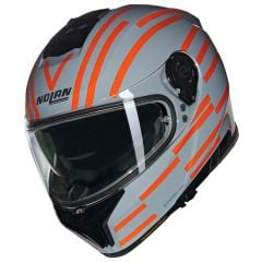 Nolan N80-8  VELOCE KASK - GRIGIO / ARANCIONE GLOSSY FİNİSH (349)