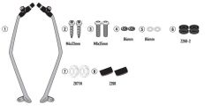 KAPPA D6115KITK KYMCO X-TOWN 125-300 CITY (20-25) RÜZGAR SİPERLİK BAĞLANTISI