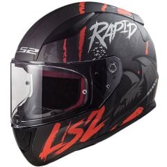 LS2 RAPID RAVEN MAT SİYAH-BEYAZ-KIRMIZI
KASK