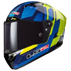 LS2 THUNDER KARBON GAS MAVİ-NEON SARI KASK NEON SARI - XL