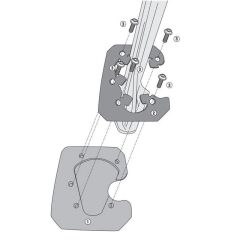 GIVI ES7714 KTM 1290 SUPER ADVENTURE S (21-24) YAN AYAK DESTEK KIT