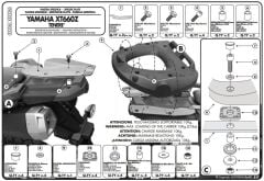 GIVI E333M YAMAHA XT 660Z TENERE (08-16) ARKA ÇANTA TAŞIYICI