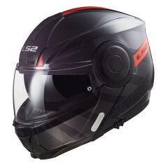 LS2 SCOPE HAMR MAT SİYAH-KIRMIZI KASK MAT SIYAH-KIRMIZI - L