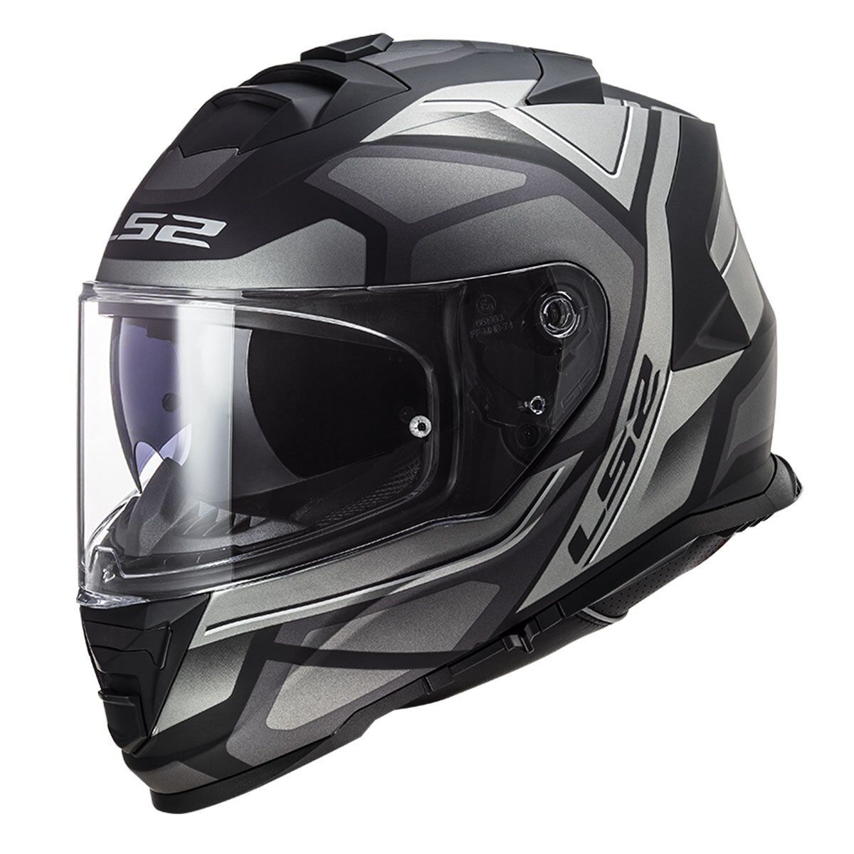 LS2 STORM 2 FASTER MAT TITANIUM KASK
