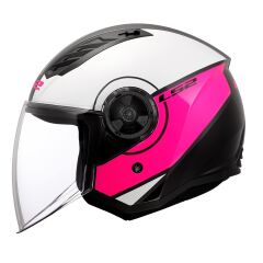 LS2 AIRFLOW 2 COVER BEYAZ-PEMBE KASK BEYAZ/PEMBE - XS