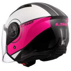 LS2 AIRFLOW 2 COVER BEYAZ-PEMBE KASK BEYAZ/PEMBE - XS