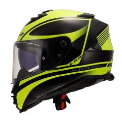 LS2 STORM 2 DODGER MAT SİYAH-NEON SARI KASK