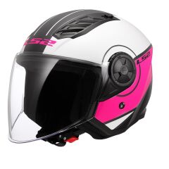 LS2 AIRFLOW 2 COVER BEYAZ-PEMBE KASK BEYAZ/PEMBE - L