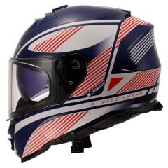 LS2 STORM 2 DODGER BEYAZ-NAVY MAVİ KASK