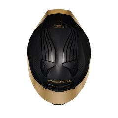 NEXX X.R3R GOLDEN EDITION KARBON MAT SİYAH-SARI KASK MAT SIYAH-SARI - XXL