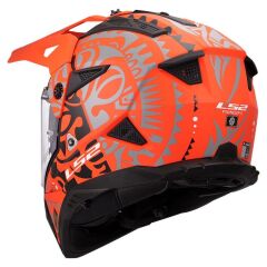 LS2 PIONEER 2 RANGI MAT TURUNCU KASK MAT TURUNCU - XXL