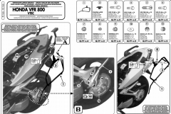GIVI PL166 HONDA VFR 800 VTEC (02-11) YAN ÇANTA TAŞIYICI