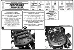 GIVI E528M SUZUKI DL 650-1000 V-STROM (02-11) - KAWASAKI KLV 1000 (04-10) ARKA ÇANTA TAŞIYICI