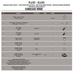GIVI PL4101 KAWASAKI W 800 (11-17) YAN ÇANTA TAŞIYICI