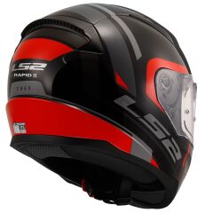 LS2 RAPID 2 CHOS SİYAH-KIRMIZI KASK SIYAH/KIRMIZI - 3XL