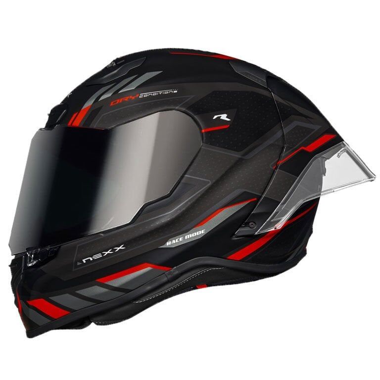 NEXX X.R3R PRECISION MAT SİYAH-KIRMIZI KASK MAT SIYAH-KIRMIZI - L