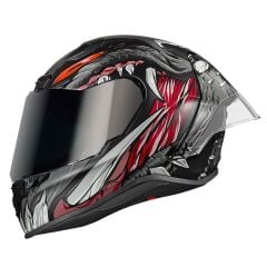 NEXX X.R3R ZORGA MAT KARBON SİYAH-KIRMIZI KASK MAT SIYAH-KIRMIZI - S