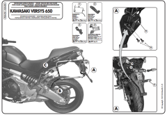 GIVI PLR450 KAWASAKI VERSYS 650 (10-14) YAN ÇANTA TAŞIYICI