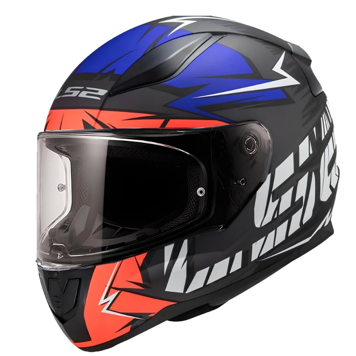 LS2 RAPID 2 CROMO MAT SİYAH-KIRMIZI KASK MAT SIYAH-KIRMIZI - XL