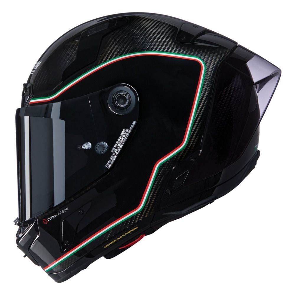 NOLAN X-804 RS ASSO DI PICCHE Ultra Carbon Motosiklet Kaskı (341) (Karbon / Siyah / İtalya)