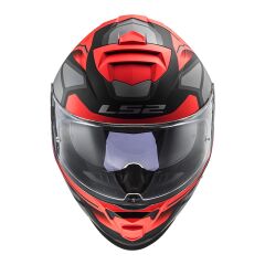 LS2 STORM 2 FASTER MAT KIRMIZI-TITANIUM KASK MAT KIRMIZI - S