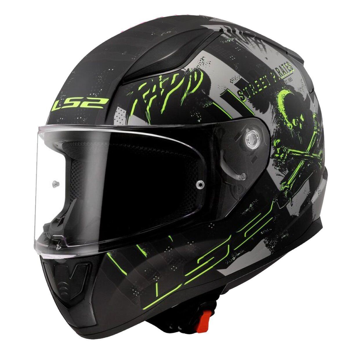 LS2 RAPID 2 PIRATES TITANIUM KASK TITANIUM - XS