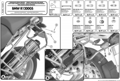 GIVI PLR684 BMW R 1200GS (04-12) YAN ÇANTA TAŞIYICI
