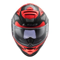 LS2 STORM 2 FASTER MAT KIRMIZI-TITANIUM KASK MAT KIRMIZI - L