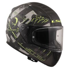 LS2 RAPID 2 PIRATES TITANIUM KASK TITANIUM - S