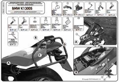 GIVI PLR692 BMW K 1200S (05-08) - K 1300S (09-16) YAN ÇANTA TAŞIYICI