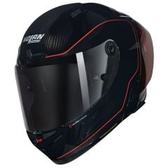 NOLAN X-804 RS ASSO DI PICCHE Ultra Carbon Motosiklet Kaskı (342) (Karbon / Siyah / Kırmızı)