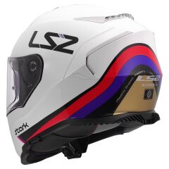 LS2 STORM 2 STARK BEYAZ-KIRMIZI-MAVİ-SARI KASK BEYAZ-KIRMIZI - S