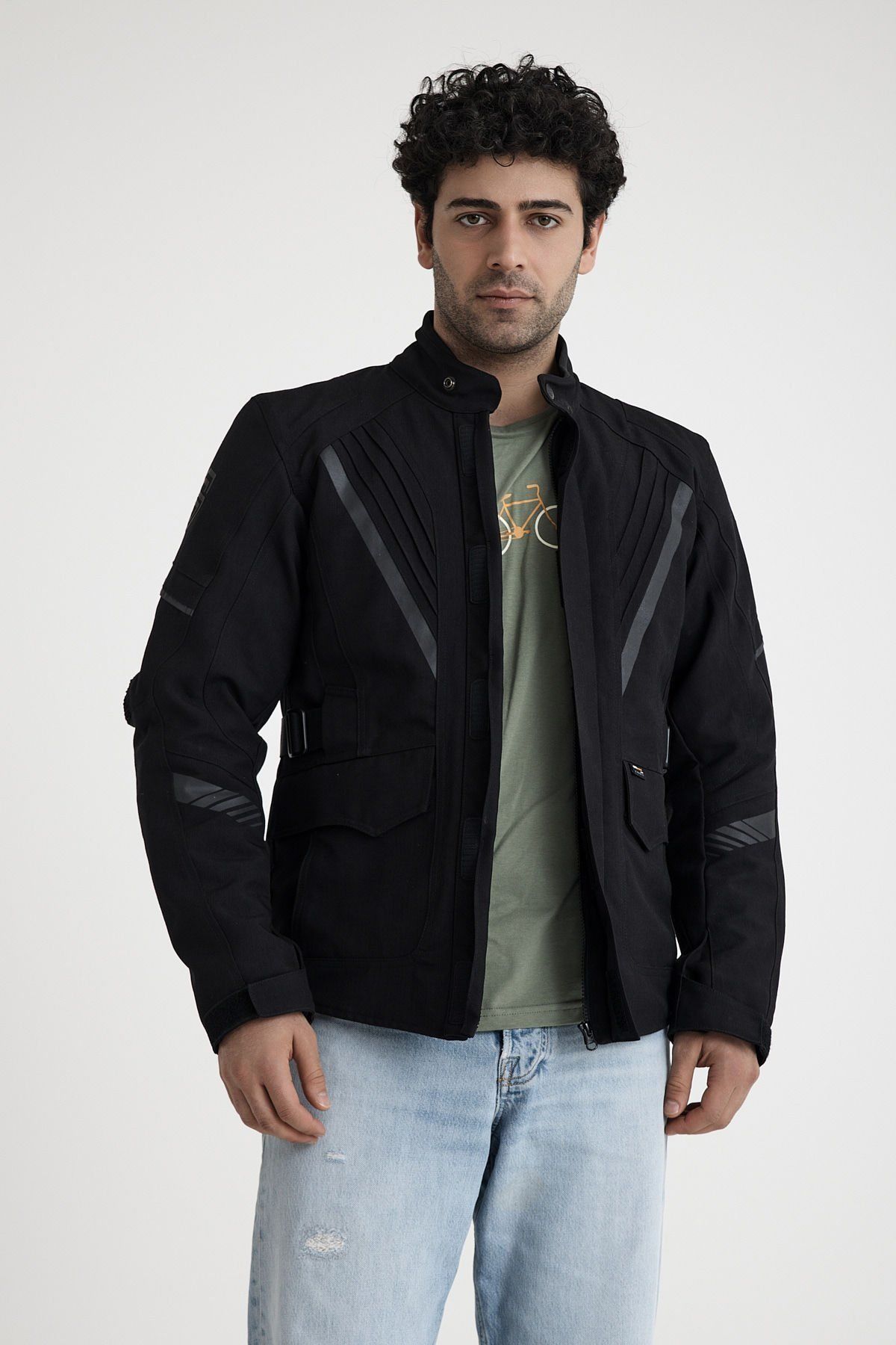 Scudo Alaska Cordura Siyah Kışlık Erkek Motosiklet Ceketi