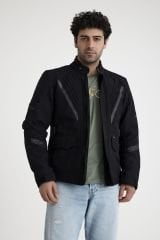 Scudo Alaska Cordura Siyah Kışlık Erkek Motosiklet Ceketi