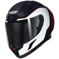 NOLAN X-804 RS ASSO DI PICCHE Ultra Carbon Motosiklet Kaskı (343) (Karbon / Beyaz / Kırmızı)