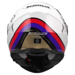 LS2 STORM 2 STARK BEYAZ-KIRMIZI-MAVİ-SARI KASK BEYAZ-KIRMIZI - XL