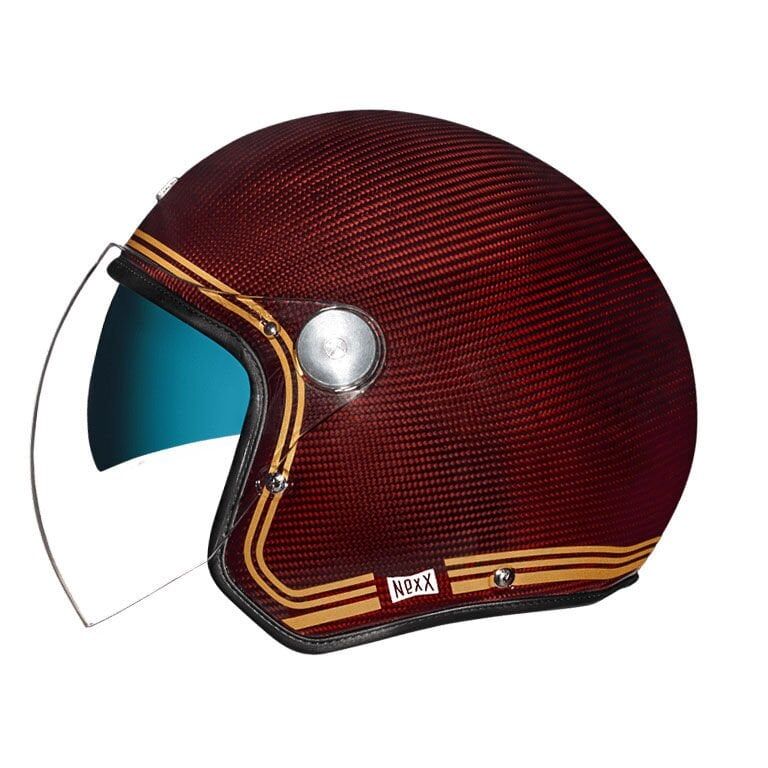 NEXX X.G20 LIGNAGE KARBON BORDO-SARI KASK BORDO - L