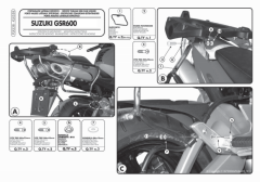 GIVI PLX538 SUZUKI GSR 600 (06-11) YAN ÇANTA TAŞIYICI