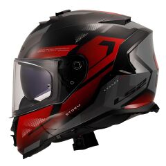 LS2 STORM 2 KRONOS KIRMIZI-GRİ KASK KIRMIZI - XXL